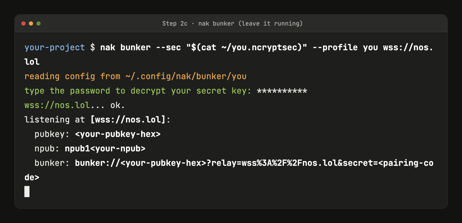 nak bunker running